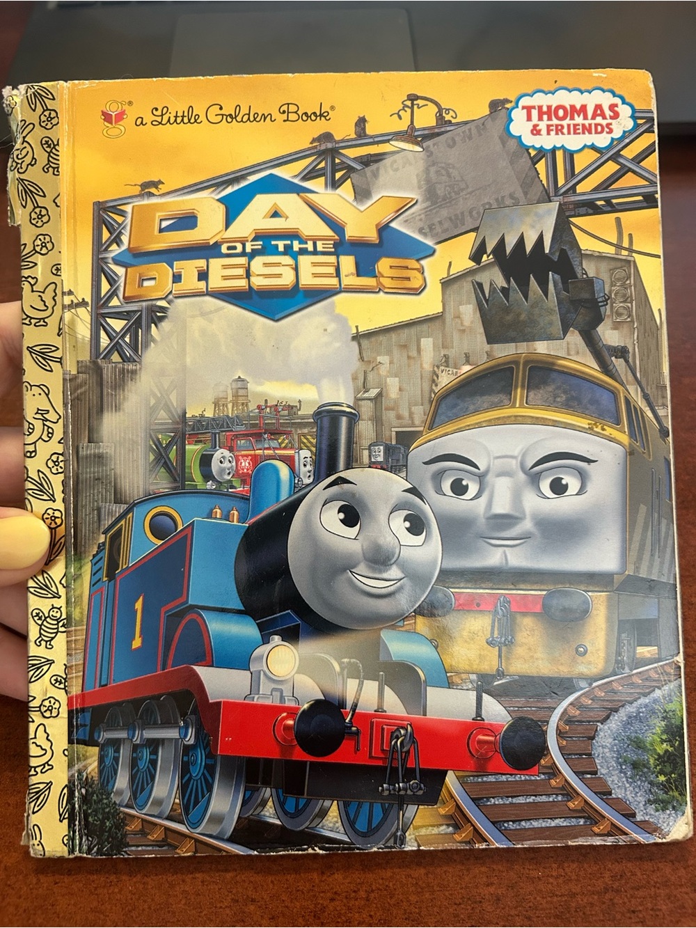 Thomas & Friends Day of the Diesels Little Golden Book Hardcover